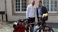 Xavier Bettel rencontre l'aventurier et cycliste Yannis Bastian