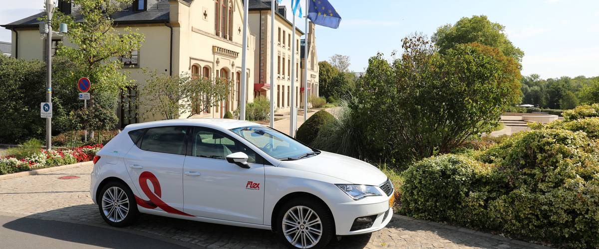 Commune de Mamer, mobilité, lancement du système de partage de voiture « Flex », lancement du système de partage de voiture « Flex », qualité de vie, impact possible sur l’environnement, solution de carsharing Flex, application mobile, transport public
