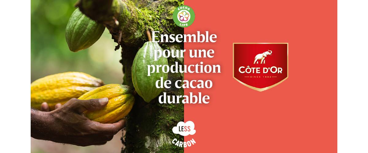 Delhaize Luxembourg, réduire notre empreinte écologique, fêtes durables, plan d’action The Lion’s Footprint, s’engager pour le climat, production durable du cacao, Côte d’Or, projets agricoles respectueux de l’environnement, développement économique durable