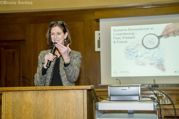 La ministre de la Santé Lydia Mutsch au 5e anniversaire du LCSB