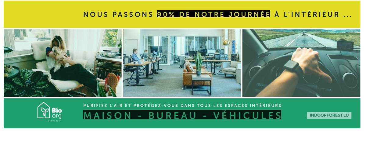 forêt invisible, bactéries, BioOrg, probiotiques immunostimulants, débarrasser l’air de la pollution intérieure, entreprise socioresponsable, 17 objectifs RSE, empreinte positive, nature, air pur, Campus Contern, bien être au travail