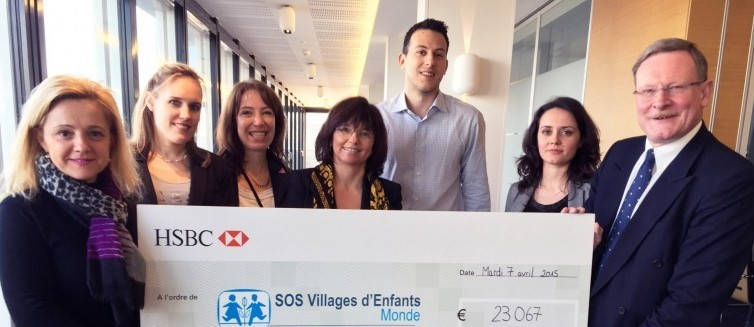 HSBC Luxembourg et ses employés solidaires de SOS Villages d’Enfants Monde