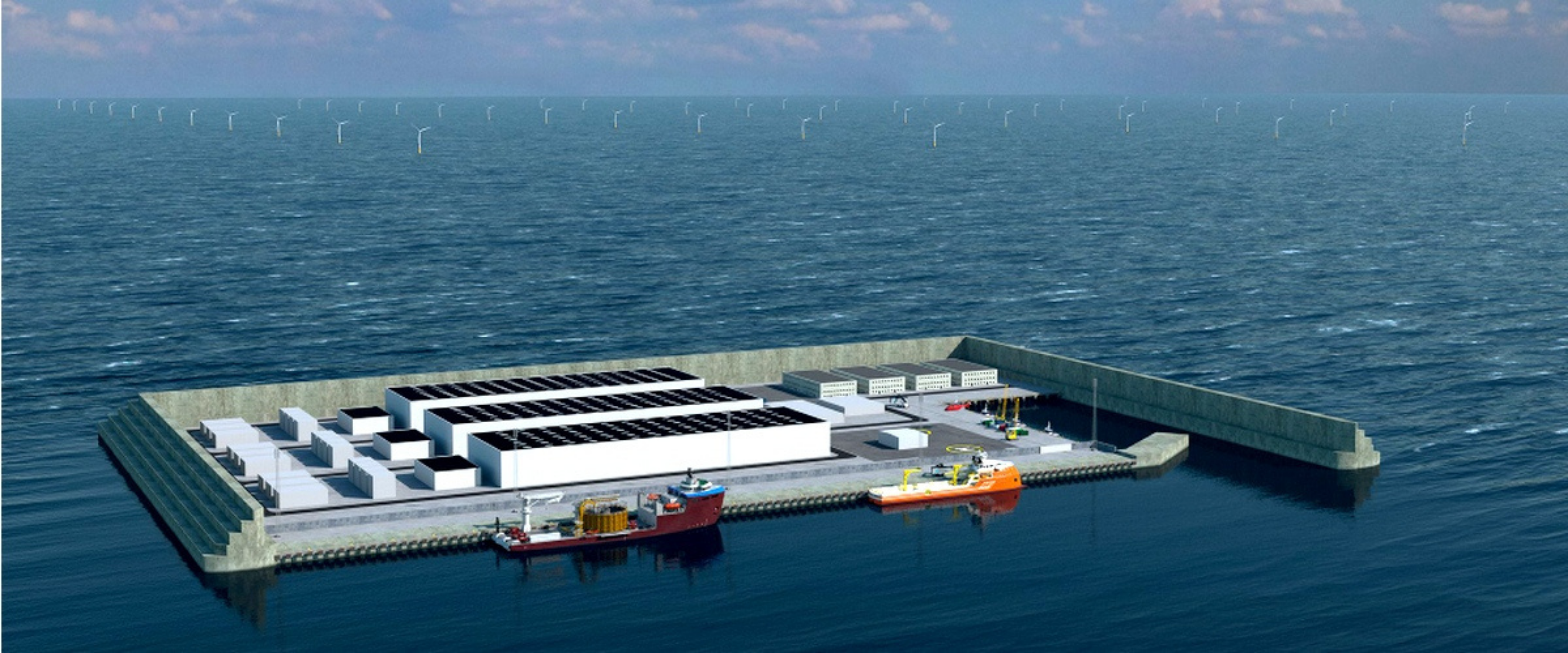 parc éolien géant construit en mer, île danoise, produire l’énergie verte, développer les énergies renouvelables, neutralité climatique, énergie, transition énergétique, ministre Claude Turmes, projet d’îles énergétiques offshore