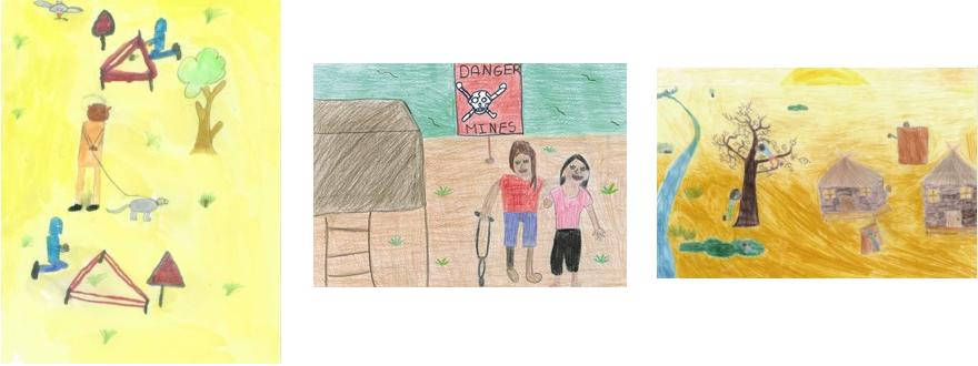 Handicap International présente le projet Regards d’enfants – un dessin contre les bombes