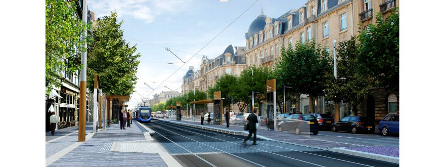 Glacis-Luxexpo : le premier tracé du tram soumis aux députés