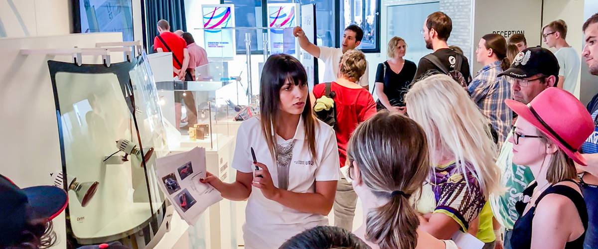 Le nouveau showroom sous les projecteurs à la fête des hauts-fourneaux