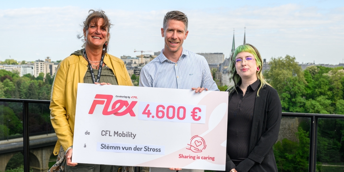 Alexandra Oxacelay, Pit Reiter et Lynn Starflinger (coordinatrice communication & Marketing).
