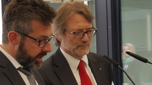 Jean-Claude Theisen (président d'Ecobatterien), Romain Mullesch (président d'Ecotrel) - (c) Infogreen