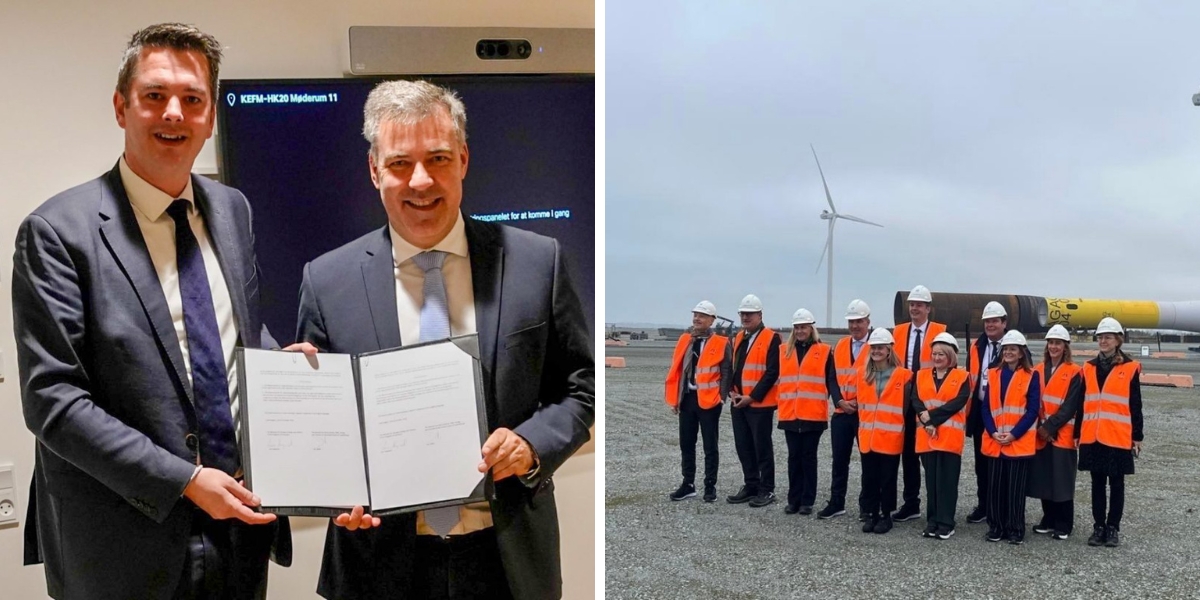 Lex Delles et Lars Aagaard, ministre du Climat, de l'Énergie et de l'Approvisionnement, Danemark