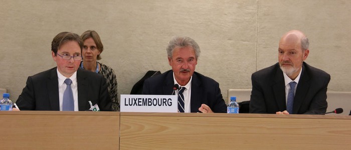 Jean Asselborn au 3<sup class="typo_exposants">e</sup> Examen périodique universel (EPU) du Luxembourg par le Conseil des droits de l'homme © MAEE