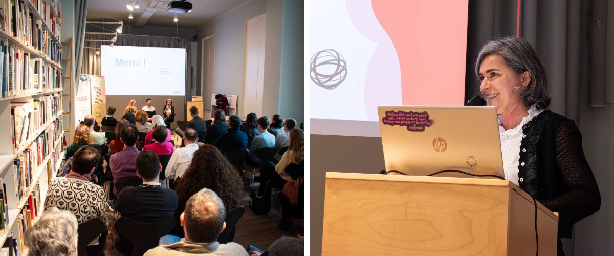 Conférence au Casino - Forum d'art contemporain, introduite par Ana Luisa Teixeira de Hëllef um Terrain (HUT)