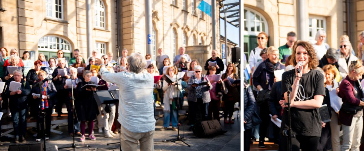 À droite : Anna Topliyski, animatrice réseau, CELL