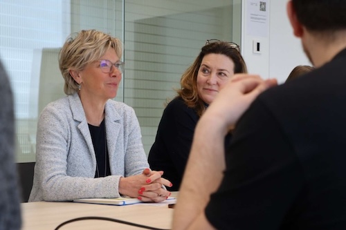 Martine Hansen, ministre de l'Agriculture, de l'Alimentation et de la Viticulture et Catherine Phillips, conseillère à la Direction de la protection des consommateurs