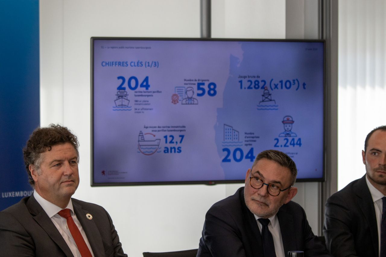 (de g. à dr.) Arnaud Delestienne, Bourse de Luxembourg ; Carlo Houblie, Bourse de Luxembourg ; Clement Drescher, Bourse de Luxembourg