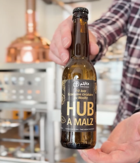 Une bière a été brassée à Wiltz à partir d'ingrédients locaux, spécialement pour l'occasion