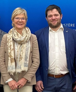 Christian Wester aux côté de Martine Hansen, Ministre de l'Agriculture, de l'Alimentation et de la Viticulture