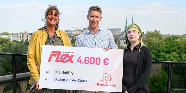 Alexandra Oxacelay, Pit Reiter et Lynn Starflinger (coordinatrice communication & Marketing).