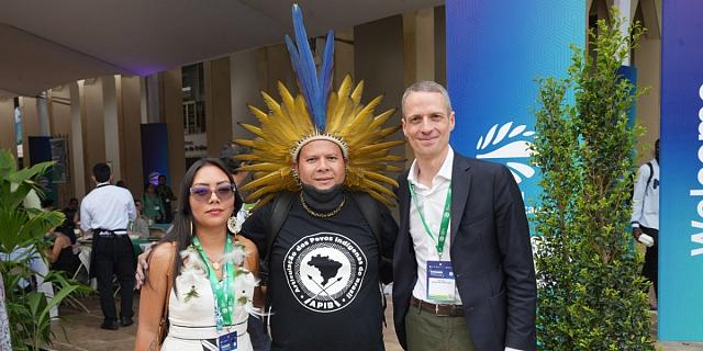 Josimara Melguero De Oliveira, Kleber Karipuna et Serge Wilmes