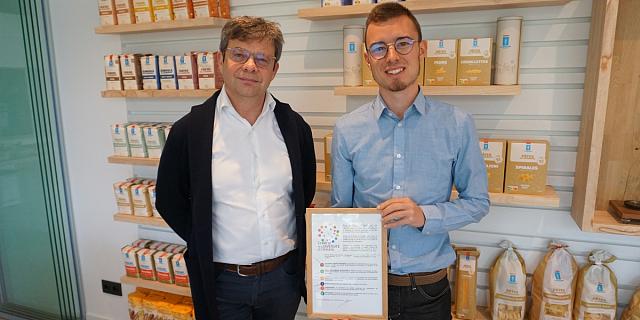 Frédéric Baijot et Ben Duterme satisfaits de participer à la Charte de la Diversité.
