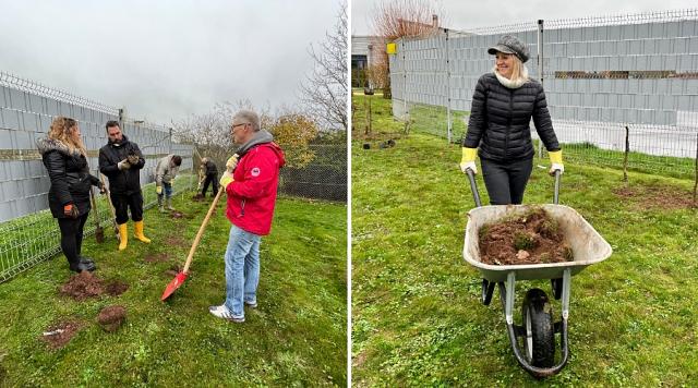 L'équipe Picto en pleine action chez notre partenaire, Les ateliers du Tricentenaire à Bissen (2022).