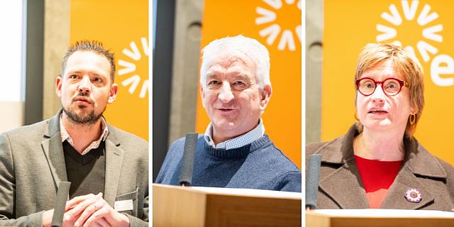 Luc Meyer, Gunther Krings et Françoise Ferring