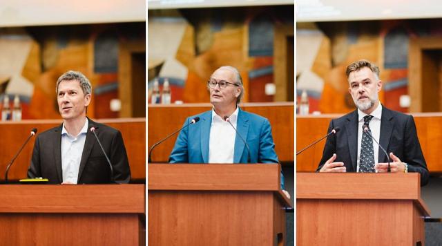 Paul Schosseler, Claude Turmes et Franz Fayot