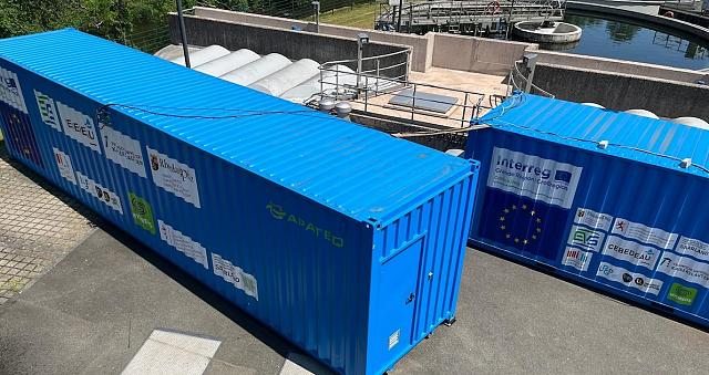 Fourniture du conteneur « CoMinGreat » à la station d'épuration de Heiderscheidergrund