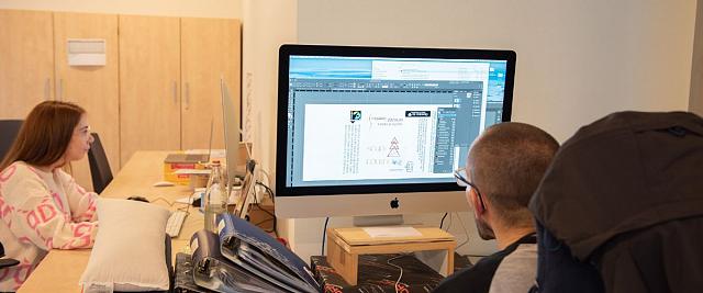 Atelier d'impression digitale à Bissen, l'ébauche d'un emballage - Les Ateliers du Tricentenaire