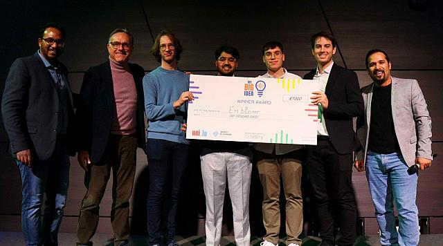 Emblem reçoit le prix du concours My Big Idea