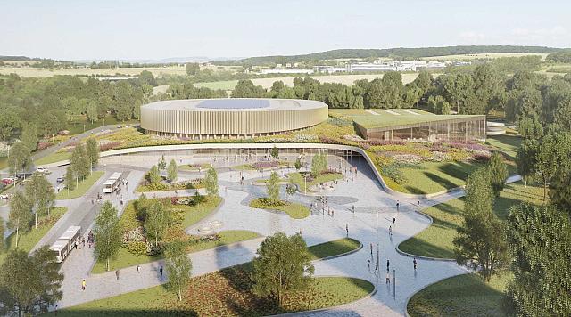 Vélodrome international avec toit végétal et piscine à Mondorf-les-Bains