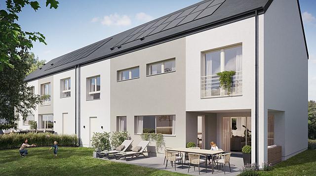 Maisons jumelées à Ell - côté jardin