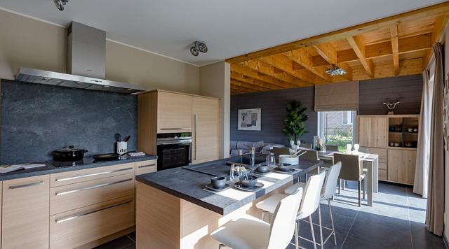 Espace cuisine d'une maison témoin à visiter