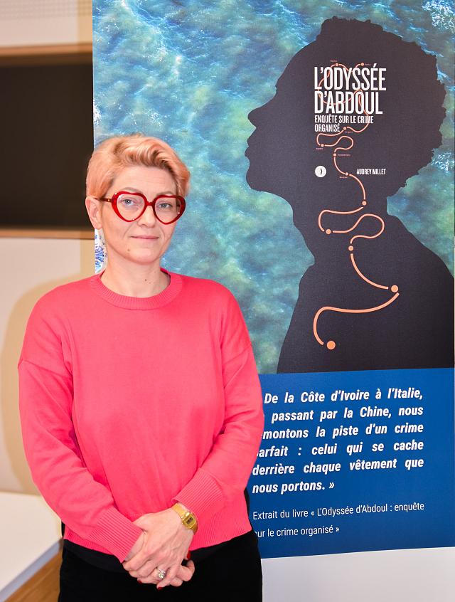 Fairtrade Lëtzebuerg a invité Audrey Millet et Abdoul à Luxembourg.