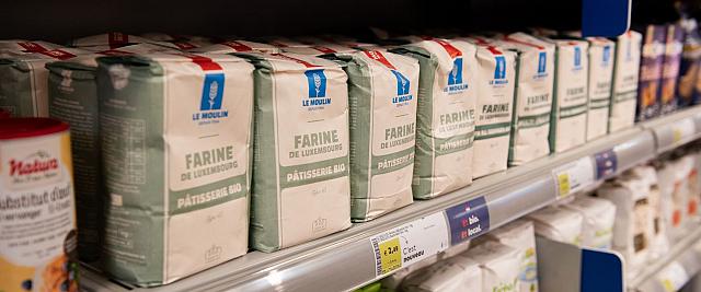 Une dizaine de marques luxembourgeoises sont proposées chez Bio-Planet, dont Le Moulin 1704 (les Moulins de Kleinbettingen)