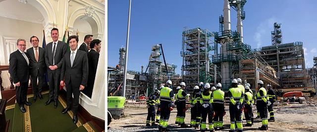 Entretien avec le ministre portugais de l'Économie, Manuel Castro Almeida - Visite de la raffinerie GALP ainsi que la zone industrielle et logistique de Sines (ZILS)