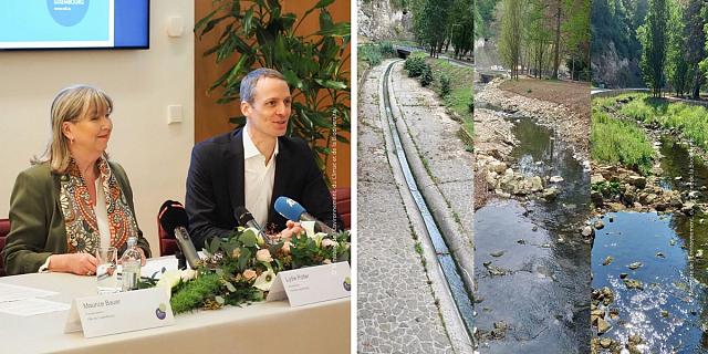 Lydie Polfer et Serge Wilmes ont présenté la Phase 2 du réaménagement de la vallée de la Pétrusse.