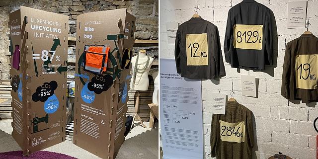 Le sous-sol de Lëtz Refashion accueille une exposition intéressante sur la consommation des vêtements.