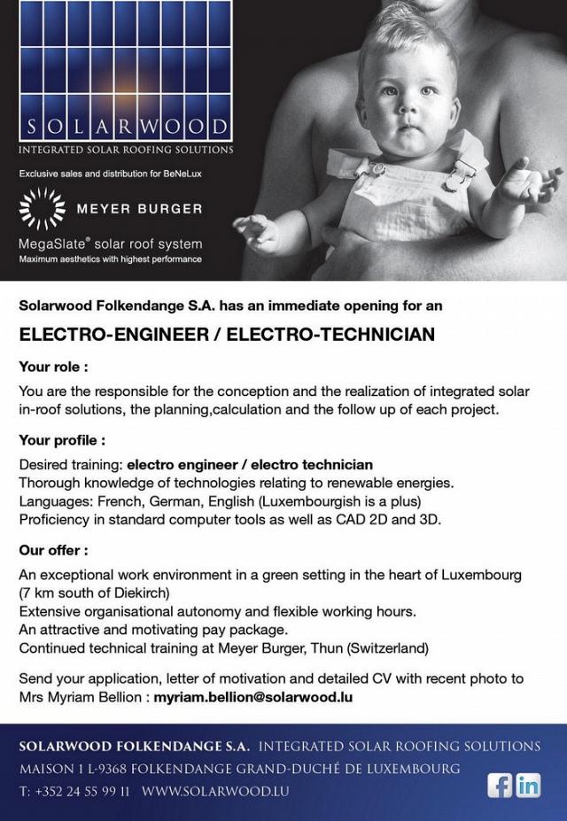 Electro-techniciens, électro-ingénieurs, à vos CV !