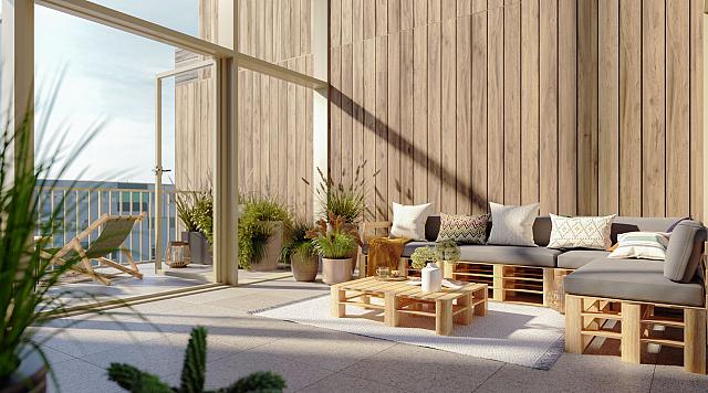Exemple d'espace partagé dans le projet KIEM 2050 : un jardin d'hiver