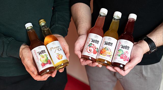 La gamme de thés glacés T'ees et le jus Pomme d'Or.