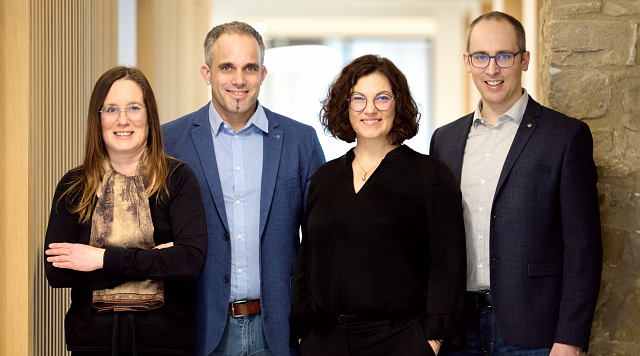 Miriam Prosch, Andreas Pauels, Corinne Stephany et Camille Dengler.