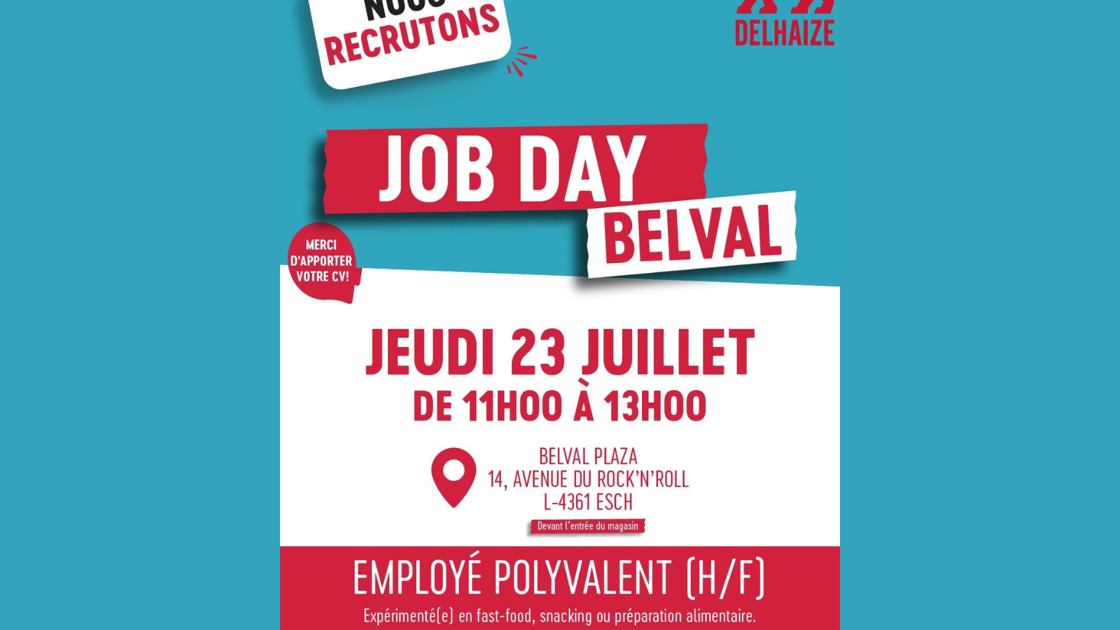 Job day Delhaize