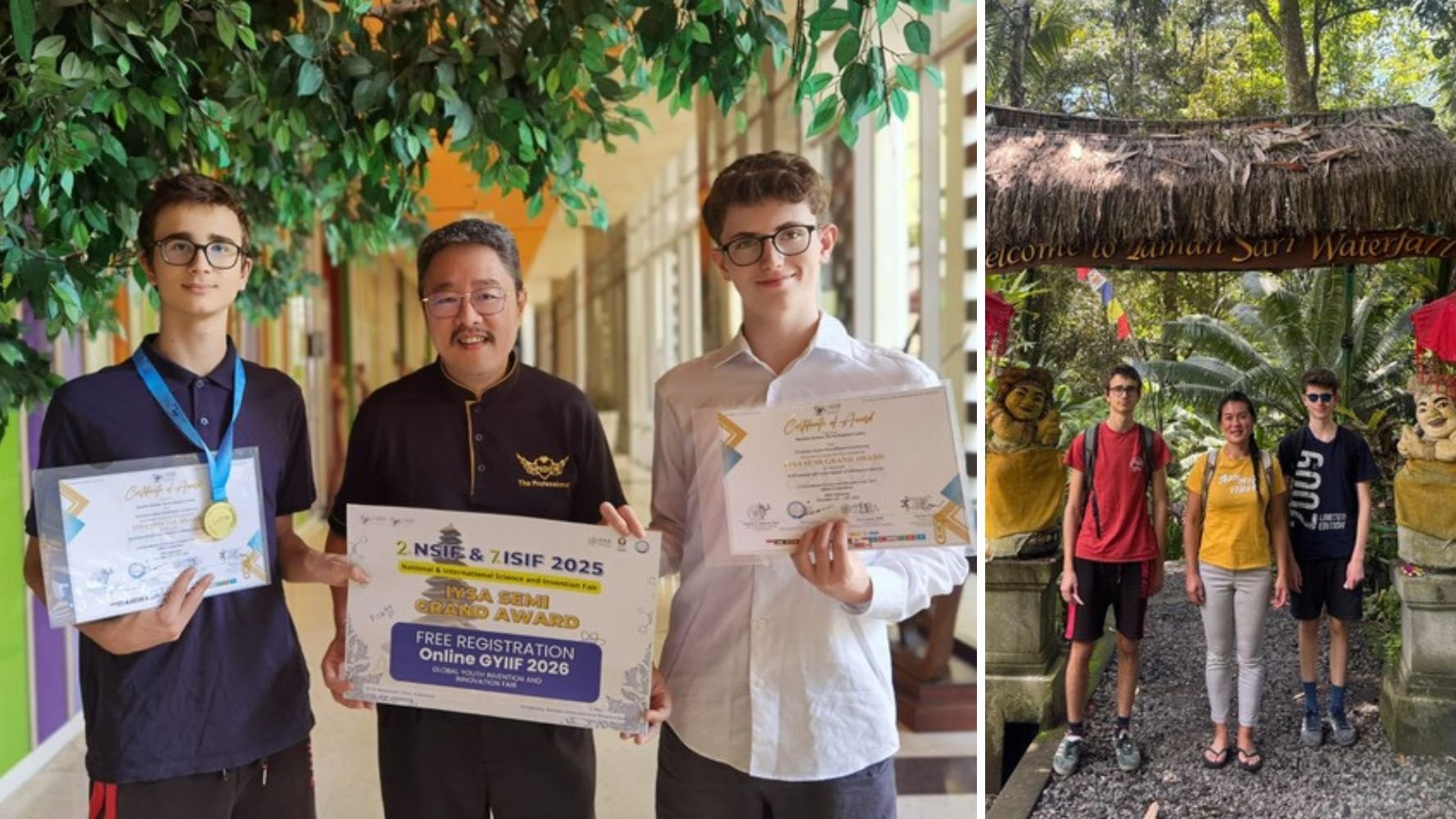 Deux étudiants luxembourgeois remportent un prix scientifique à Bali