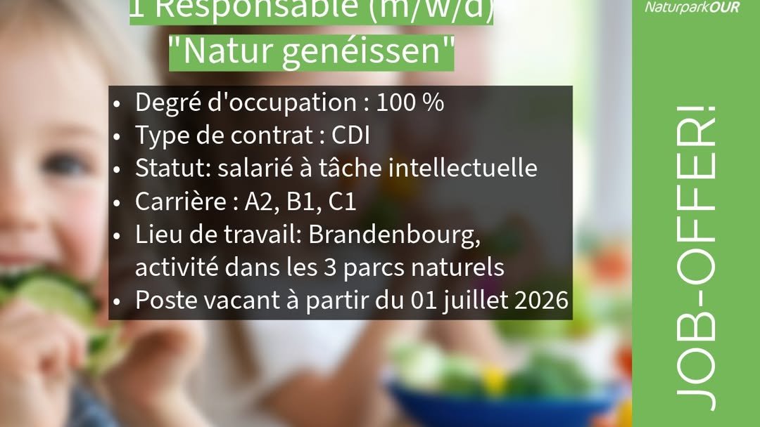 Responsable (M/W/D) Natur genéissen