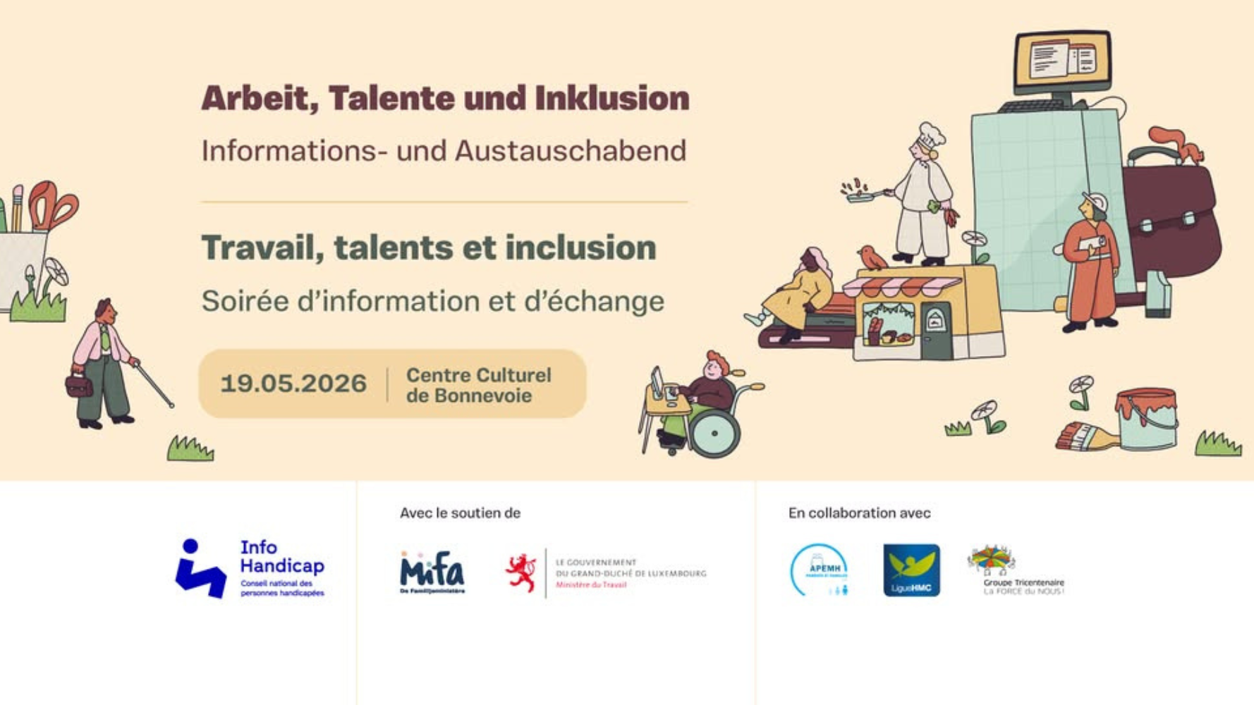 Soirée d'information et d'échanges « Travail, Talents & Inclusion »