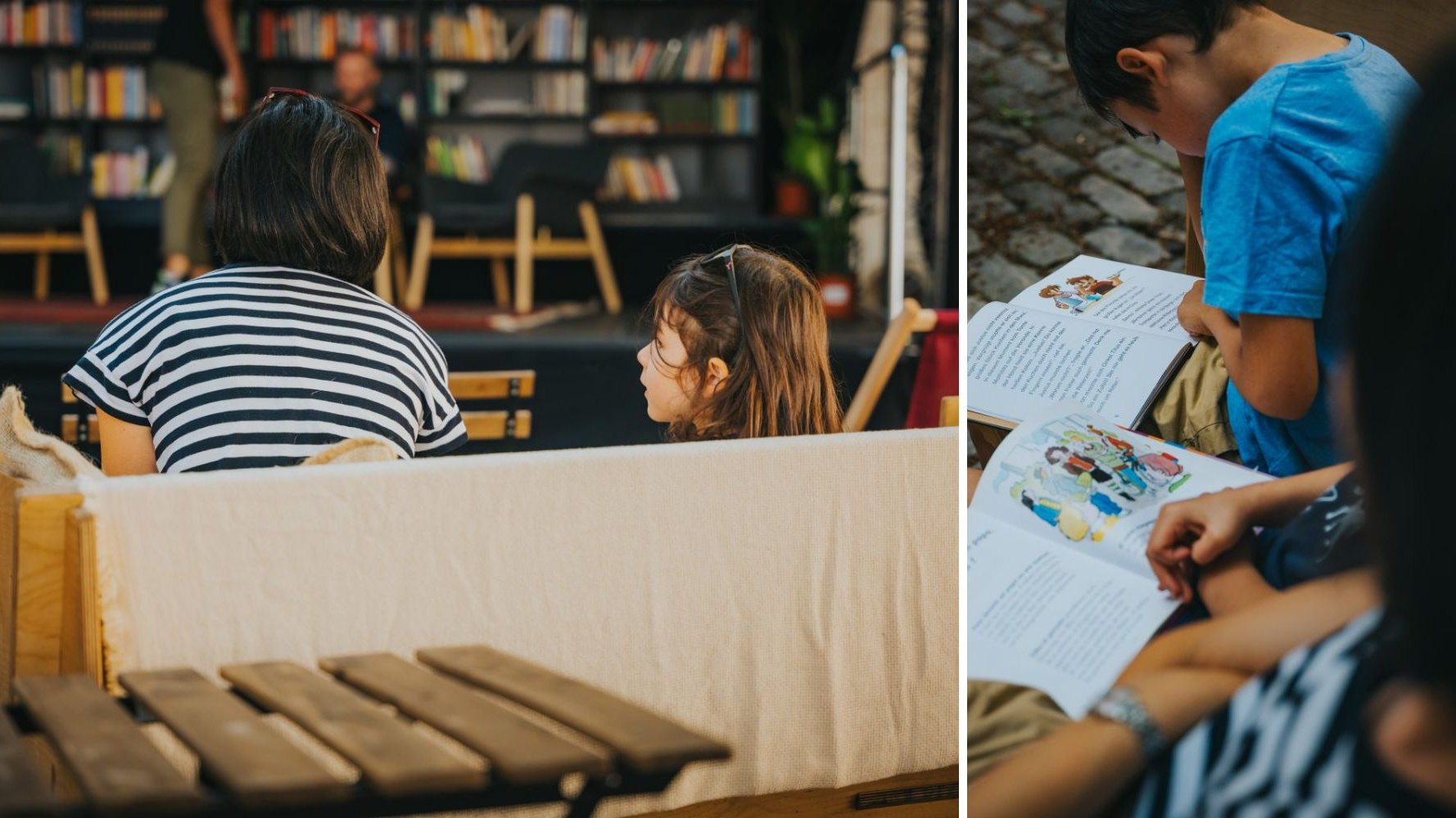Une bibliothèque à ciel ouvert sous la Gëlle Fra