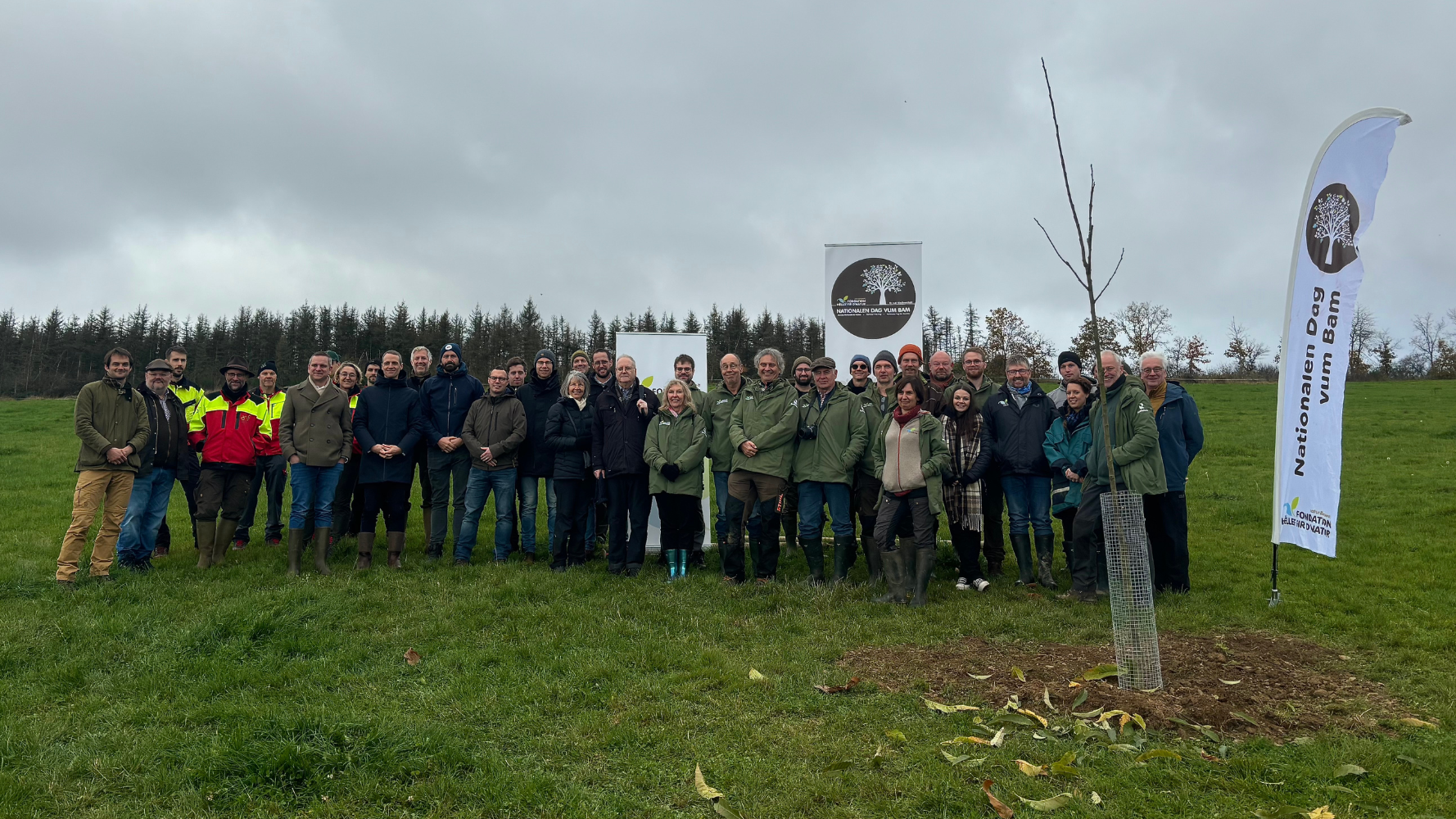 Journée nationale de l'arbre : Plantation de la Fondation Hëllef fir d'Natur