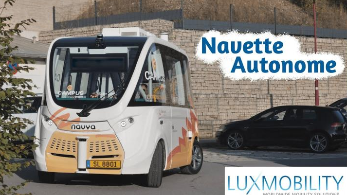 LuxMobility : intégration d'une navette autonome dans le plan de mobilité