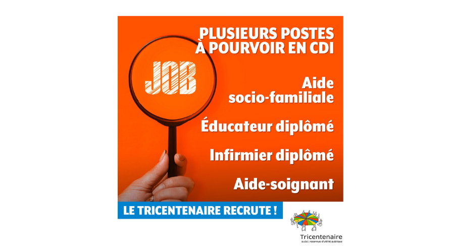 Éducateur diplômé (m/f/ng) / Tricentenaire