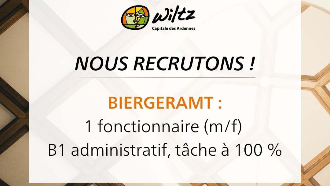 Agent administratif - bureau de la population (M/F)